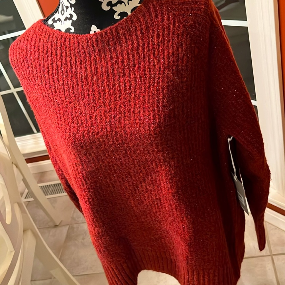 Burgundy with woven Sparkling Thread